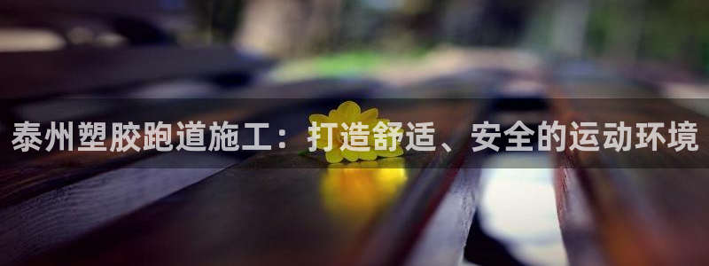 谈球吧算违法行为吗知乎：泰州塑胶跑道施工：打造舒适、
