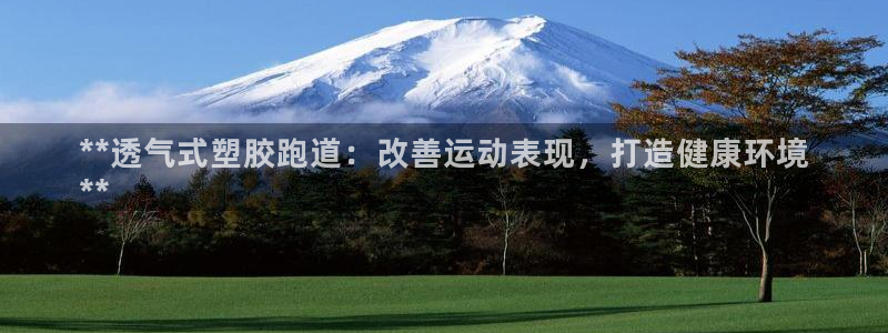 谈球吧官网在线入口手机版免费观看：**透气式塑胶跑道：改善运动表现，打造健康环境
**